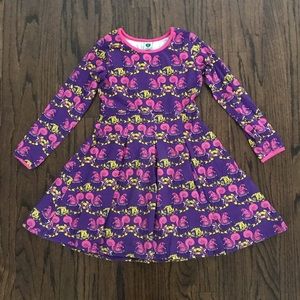 Smafolk Squirrel + Mushroom Print Dress